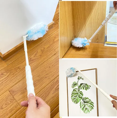 Vista 6 de KEUYE Manijas de repuesto compatibles con repuesto Swiffer Duster, mango extendido, mangos de longitud ajustable solo (1 unidad)