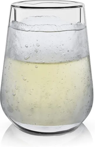 Vista 11 de Viski Glacier - Vaso de cerveza de doble pared con gel refrescante activo, perfecto para bebidas frías en fiestas en interiores y exteriores