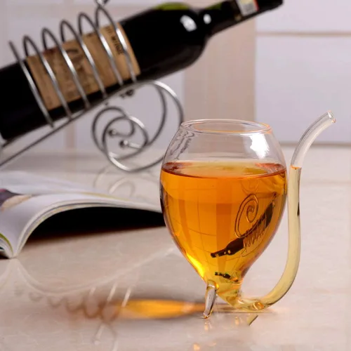 Vista 4 de Vasos de copa de vino de vampiro con popote integrado, creativos y divertidos, vasos de cóctel para jugo, vino (10 onzas), paquete de 2