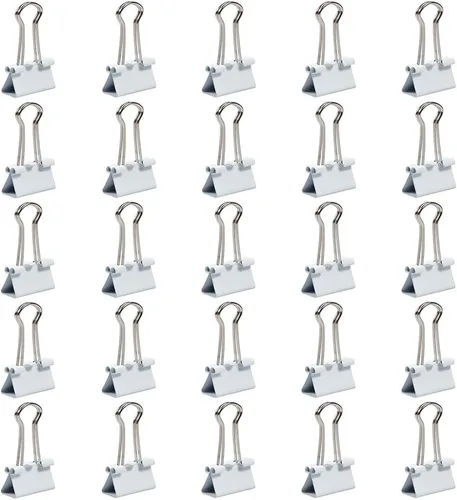 Vista 2 de Broches aprietapapeles JAM Paper®, Blanco
