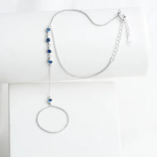 Vista 30 de Pulsera de plata de ley 925 para mujer, pulsera de mano para mujer, pulseras esclavas de 7 a 9 pulgadas ajustable