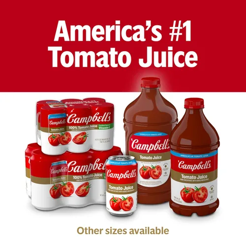Vista 5 de Campbell's 100% jugo de tomate, lata de 11.5 fl oz