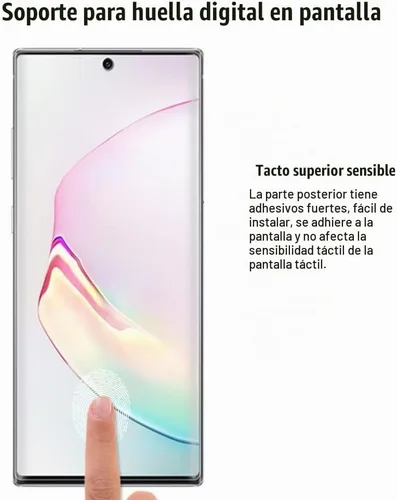 Vista 5 de Paquete de 2 protectores de pantalla para Samsung Galaxy Note 10 5G