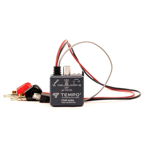 Vista 6 de TEMPO Generador de tonos 77HP-G/6A con clips ABN Seguimiento de cables, pruebas de continuidad, pruebas de polaridad RJ11, RJ45 Par trenzado