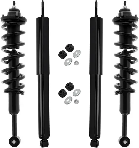Vista 149 de Detroit Axle - Puntales y Amortiguadores para Chevy Traverse Buick Enclave GMC Acadia Saturn Outlook 2007-2012, 2 puntales delanteros con resorte