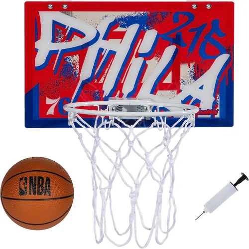 Vista 19 de Franklin Sports NBA Team Over the Door Aros de Baloncesto - Mini Aro de Baloncesto Interior para Niños + Juego de Pelota - Mini Aros para Fanáticos