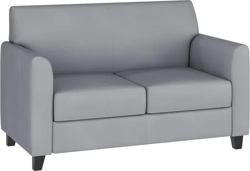 Vista 12 de Flash Furniture - Sofá biplaza de LeatherSoft negro de la serie Hercules Diplomat