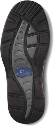 Vista 6 de Dr. Comfort Patrick - Zapatos náuticos terapéuticos para hombre, con parte superior de cuero, para diabéticos