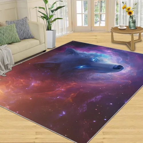 Vista 20 de Cyberpunk - Alfombras para dormitorio, alfombra de área Cyberpunk Hacker, alfombras futuristas para sala de estar, alfombra antideslizante