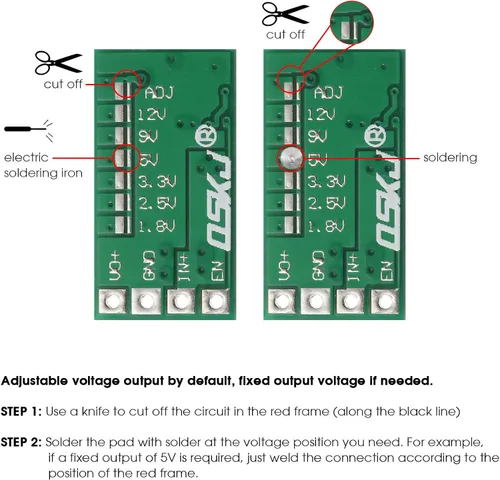 Vista 3 de 10 piezas 5v módulo regulador mini reductor de voltaje DC 4.5-24V 12V 24V a 5V 3A Volt Buck convertidor fuente de alimentación módulo transformador