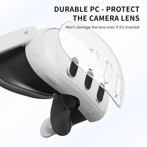 Vista 5 de TNE Face Cushion Cover, Nose GuardLight Blocker, Outer Shell, Thumbstick Caps, Lens Pad for Meta Quest 3 Silicone Face Pad Cover, Front Cover, Lens