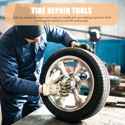Vista 7 de iplusmile Kit de enchufe de neumático de automóvil, 4 piezas, kit de enchufe de neumático automotriz, kit de reparación de neumáticos automotriz