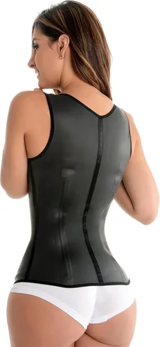Vista 2 de Fiorella Shapewear Chaleco de Látex Entrenador de Cintura Cincher Acero Deshuesado Chaleco Fajas Colombianas Reductoras 202B2