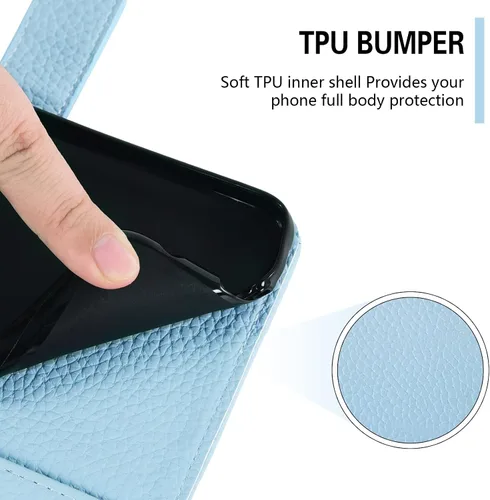 Vista 8 de Asuwish Funda de teléfono para Moto E5 Play E 5 Cruise 5E Go con protector de pantalla de vidrio templado y cubierta para cartera, soporte