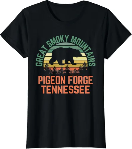 Vista 38 de Camiseta Pigeon Forge Great Smoky Mountains National Park Tennessee, Negro, S