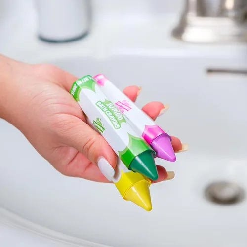 Vista 9 de Tub Works Smooth - Crayones de baño gigantes Crayones de baño no tóxicos y lavables para niños pequeños y niños Fórmula única que se dibuja