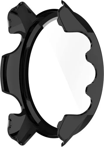 Vista 6 de Funda protectora compatible con Garmin Forerunner 955 Protector de pantalla para Garmin Forerunner 955 Solar PC+vidrio templado cobertura completa 3