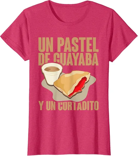 Vista 41 de Funny Cuban Coffee Guayaba Guava Breakfast T Shirt T-Shirt Asphalt Grey