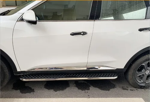 Vista 4 de estribos de aluminio para barra lateral Volvo XC40 2018-2021