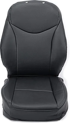 Vista 5 de HECASA Juego de fundas de asiento de cuero sintético negro compatible con Toyota Prius 2010-2015