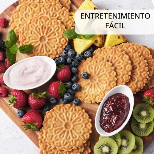Vista 4 de Reko pizzelle Italiano Waffle Galleta Vainilla – 20 onzas (Kosher)