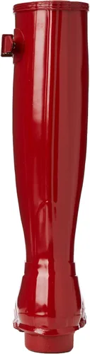 Vista 3 de Botas de lluvia de caña alta Hunter Original para mujer color negro brillante 8 B M US Rojo 7 BM US
