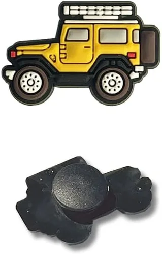 Vista 2 de CH4X4 Off Road - Dijes de PVC suave color amarillo FJ40, Caucho