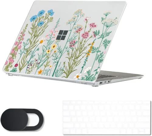 Vista 23 de Se7enline Compatible con Microsoft Surface Laptop 5 2022 de 13.5 pulgadas para Surface Laptop 4/3/2, material Alcantara 1769/1867/1958/1950