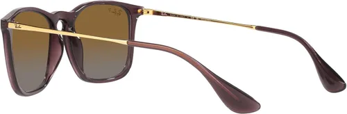 Vista 5 de Ray-Ban RB4187f Chris Low Bridge Fit Square Sunglasses