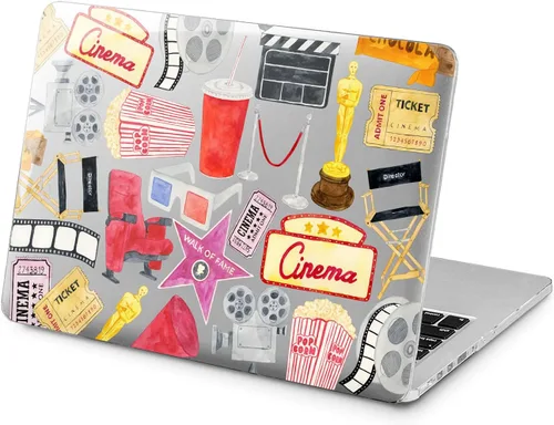 Vista 14 de Funda rígida compatible con MacBook Pro 16 14 M3 M2 2023 M1 Pro 13 2022 Air 13 2021 Retina 2020 Mac 11 12 Laptop patrón de invierno copo de nieve