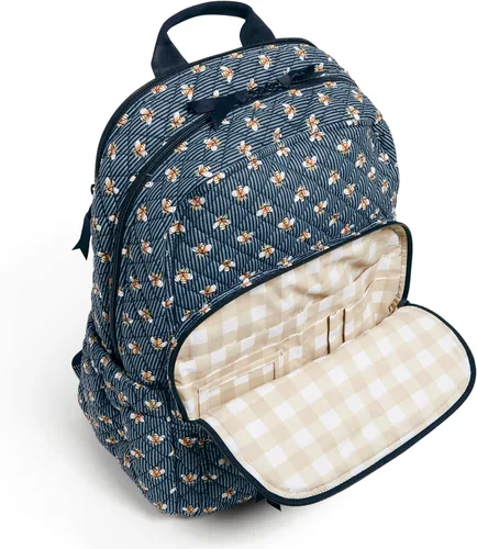 Vista 4 de Vera Bradley - Mochila Campus de algodón para mujer
