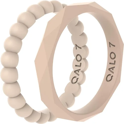 Vista 32 de QALO Anillos de compromiso de goma para mujer, diseñados para exteriores y Pack A: Treelined