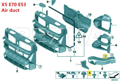 Vista 8 de Rexka 20 piezas Remache de clip de retención para parachoques compatible con BMW 51-11-8-174-185 51118174185