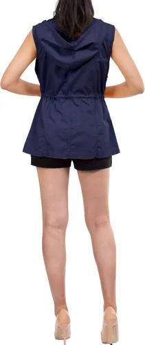 Vista 6 de MixMatchy chaleco con cordón para mujer, ligero, holgado, chaleco utilitario