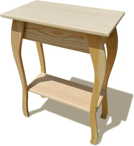 Vista 12 de Peaceful Classics Amish - Mesa auxiliar delgada hecha a mano para sala de estar, dormitorio, entrada y pasillo, mesa auxiliar delgada y estrecha