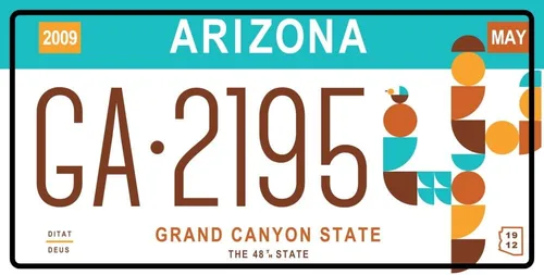 Vista 7 de Juego de 10 placas de metal para automóviles de Estados Unidos - réplicas de placas americanas reales de los estados americanos más famosos - MAD