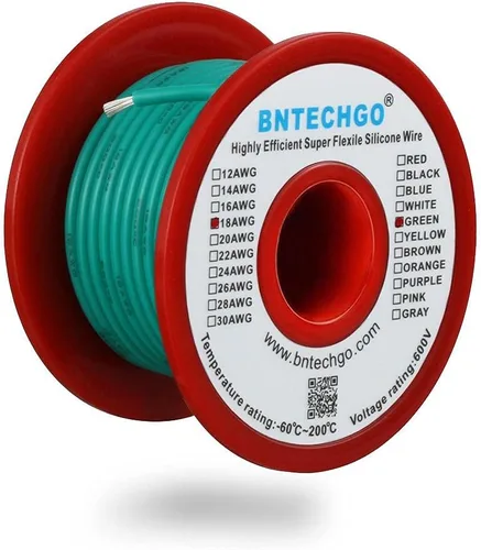 Vista 13 de BNTECHGO Alambre de silicona de calibre 16 rojo y negro cada 25 pies 2 Alambre de silicona calibre 16 rojo y negro
