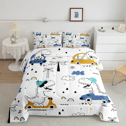 Vista 41 de Feelyou Juego de edredón Groovy de los años 60 y 70 para niños, edredón retro de flores hippie para niños y adolescentes, juego de ropa de cama