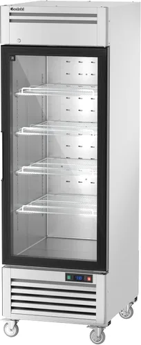 Vista 9 de Coolski Refrigerador comercial de puerta de vidrio de 1 puerta, comercializador de pantalla de acero inoxidable con luz LED para uso comercial