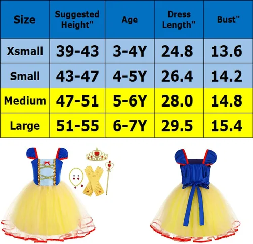 Vista 4 de Vestidos de princesa para niñas, vestido casual de verano para princesita