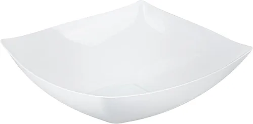 Vista 18 de Restaurantware Moderna - Cuencos de plástico de lujo de 8 onzas, 10 cuencos cuadrados desechables para ensalada, duraderos y resistentes