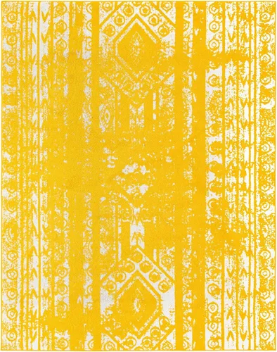 Vista 70 de Unique Loom Lennon Collection - Alfombra de área Zal (2 pies x 3 pies 1 pulgada, rectangular, gris y marfil)