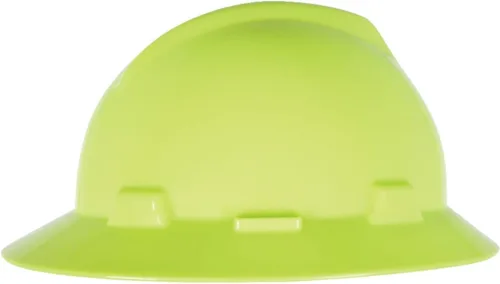Vista 11 de MSA V-Gard Casco de Ala Completa con Suspensión - Carcasa de Polietileno, Protección Superior contra Impactos y Correas de Corona Autoajustables