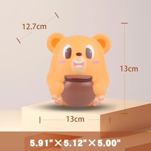 Vista 5 de Anboor Squishies de 5.9 pulgadas Jumbo Bear Hug Honeypot Slow Rising Scented Kawaii Squishies Animal Juguete para coleccionar juguetes para niños
