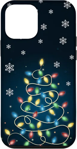 Vista 16 de Christmas Lights ICY Crystals Theme Snowflake Case for iPhone 17