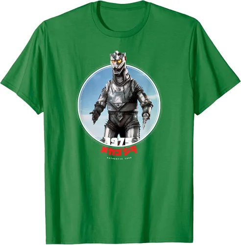 Vista 29 de Godzilla Mechagodzilla 1975 Icons of Toho T-Shirt Asphalt Grey