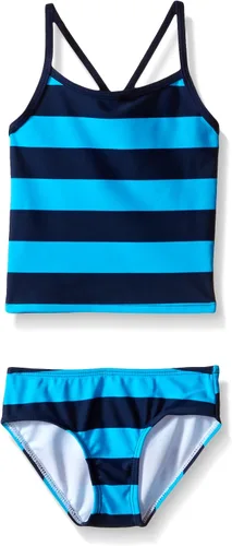 Vista 22 de Kanu Surf Niñas Melanie Beach Sport - Traje de baño tipo tankini de 2 piezas con UPF 50+ Alania Floral Aqua