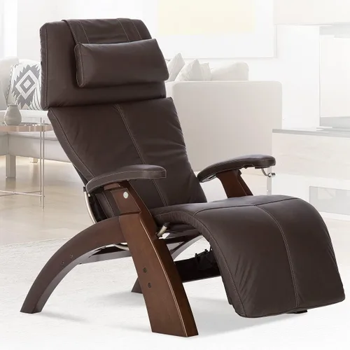 Vista 2 de Human Touch Perfect Chair PC-350 - Silla reclinable eléctrica de gravedad cero para adultos, piel de grano superior transpirable, soporte lumbar