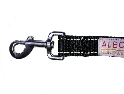 Vista 3 de Albcorp Correa corta para perro, nailon Owen con mango de neopreno acolchado, 12 pulgadas, negro
