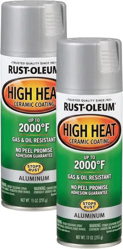Vista 6 de Rust-Oleum Automotive High Heat Spray Paint, Clear Transparente